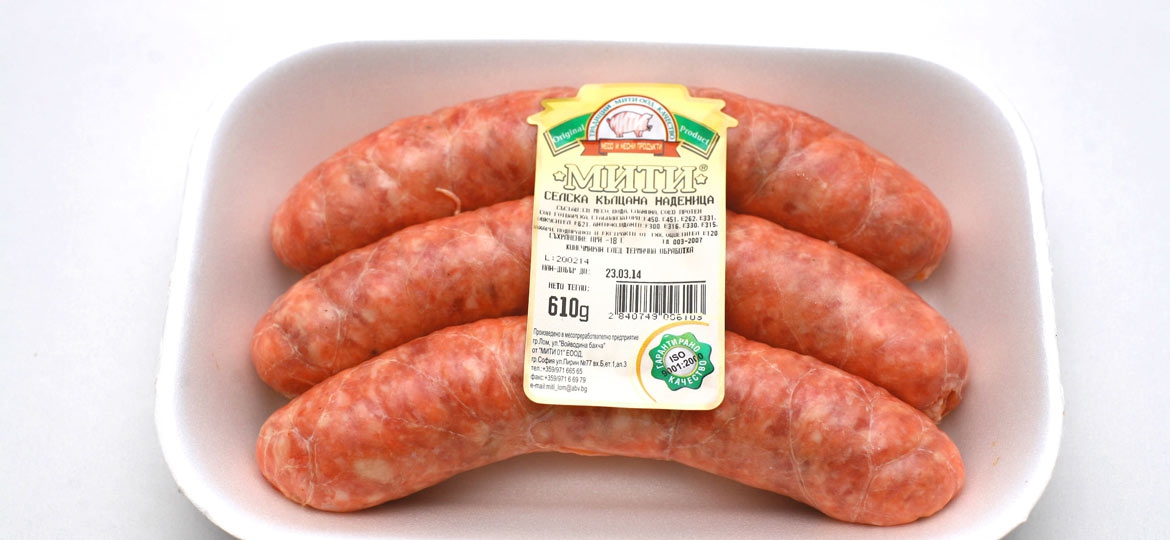 Country style chopped meat sausage